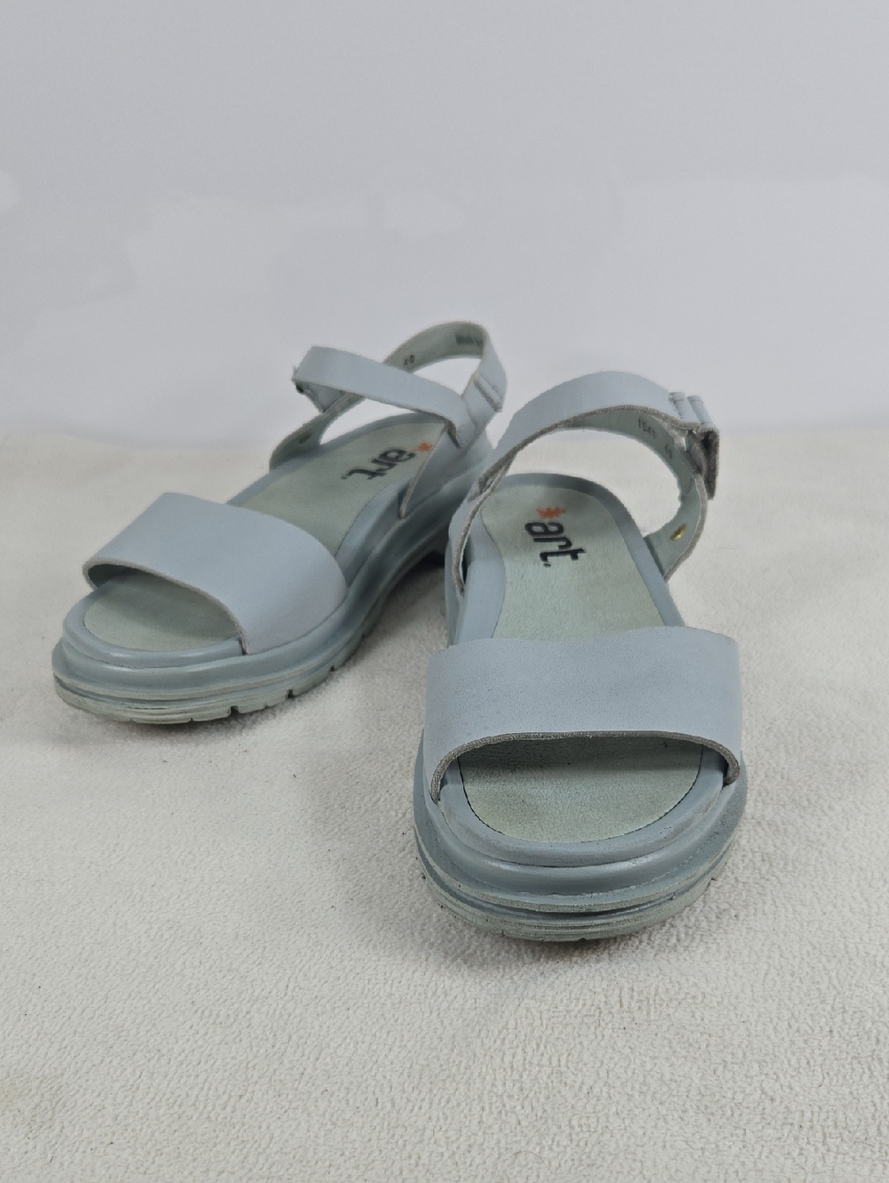 9M (40) Light Blue-Gray Women's Slingback Sandals from Spain
